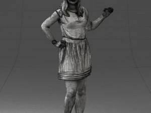 woman in pose 0246 3d print ready 3D Print Model