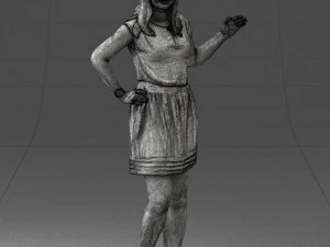 woman in pose 0246 3d print ready 3D Print Model