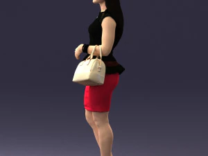 woman in black dress 0247 3d print ready 3D Print Model