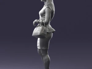 woman in black dress 0247 3d print ready 3D Print Model