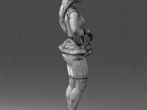 woman in black dress 0247 3d print ready 3D प्रिंट मॉडल