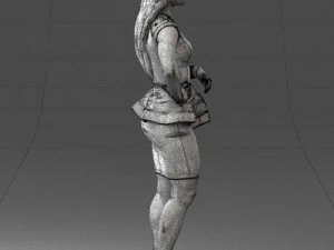 woman in black dress 0247 3d print ready 3D Print Model