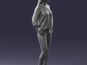 woman in yellow sweater 0248 3d print ready Modelo de Impressão 3D