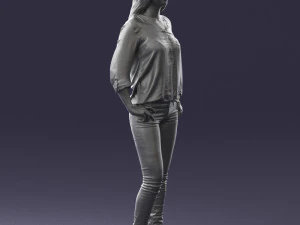 woman in yellow sweater 0248 3d print ready 3D Print Model