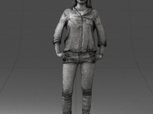 woman in yellow sweater 0248 3d print ready Modelo de Impressão 3D