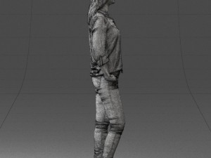 woman in yellow sweater 0248 3d print ready Modelo de Impressão 3D