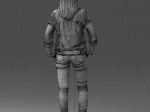 woman in yellow sweater 0248 3d print ready Modelo de Impressão 3D