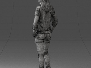 woman in yellow sweater 0248 3d print ready Modelo de Impressão 3D