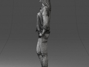 woman in yellow sweater 0248 3d print ready Modelo de Impressão 3D