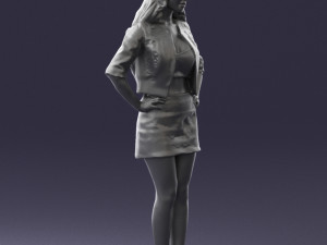 woman in pose 0251 Modello 3D
