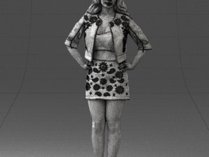 woman in pose 0251 Modello 3D