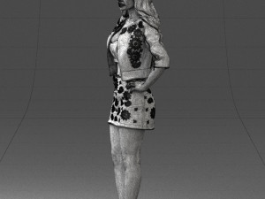 woman in pose 0251 Modello 3D