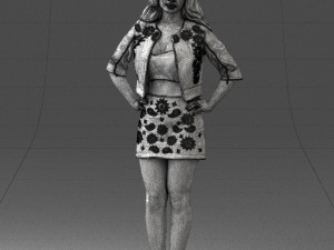 woman in pose 0251 Modello 3D