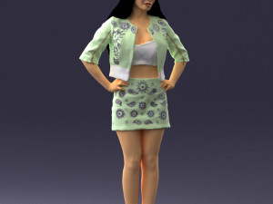 woman in pose 0251 3d print ready 3D Druckmodell