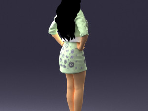 woman in pose 0251 3d print ready 3D Druckmodell
