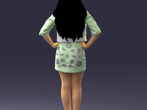woman in pose 0251 3d print ready 3D Druckmodell