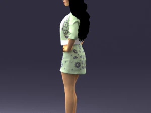 woman in pose 0251 3d print ready 3D Print Model