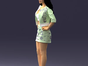 woman in pose 0251 3d print ready 3D Print Model