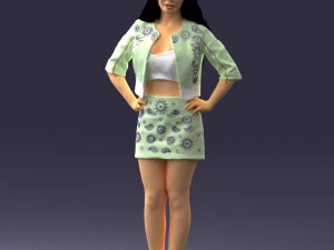 woman in pose 0251 3d print ready 3D Print Model