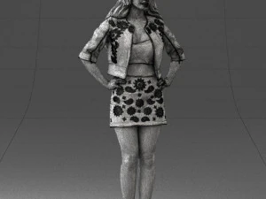 woman in pose 0251 3d print ready 3D Print Model