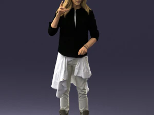 man in pose 0252 3D Model