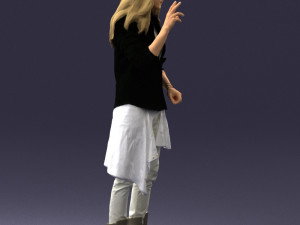 man in pose 0252 Modello 3D