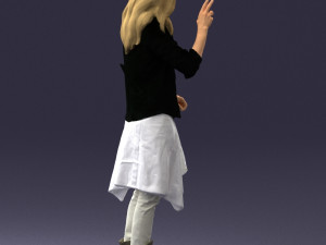 man in pose 0252 Modello 3D