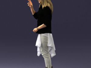 man in pose 0252 Modello 3D