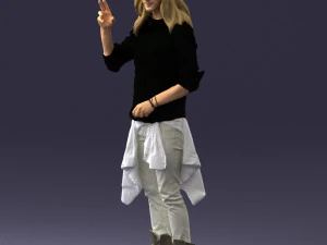 man in pose 0252 3D Model