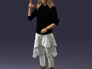 man in pose 0252 Modello 3D