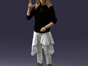 man in pose 0252 3D Model