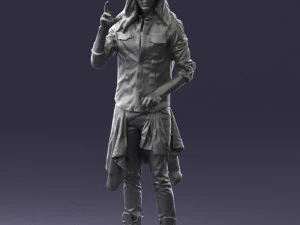 man in pose 0252 3D Model