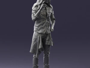 man in pose 0252 3D Model