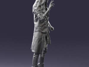 man in pose 0252 Modello 3D