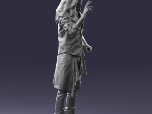 man in pose 0252 3D Model