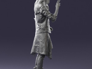 man in pose 0252 Modello 3D