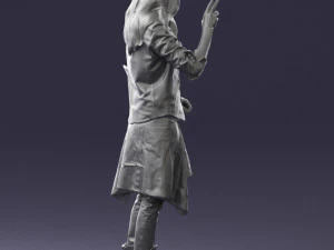 man in pose 0252 3D Model