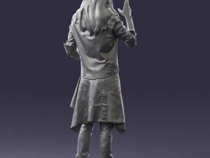 man in pose 0252 3D Model