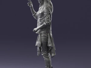 man in pose 0252 3D Model