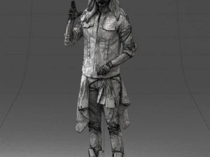 man in pose 0252 3D Model