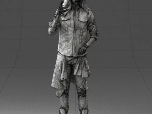 man in pose 0252 3D Model