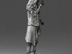 man in pose 0252 Modello 3D