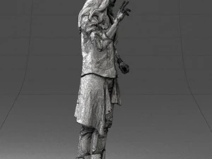 man in pose 0252 3D Model