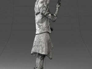 man in pose 0252 3D Model