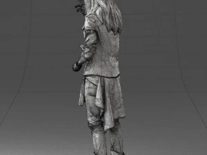 man in pose 0252 3D Model