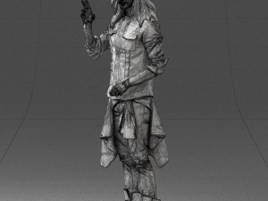 man in pose 0252 Modello 3D