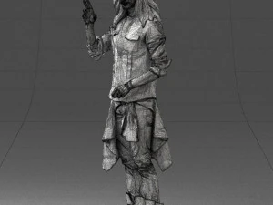 man in pose 0252 3D Model