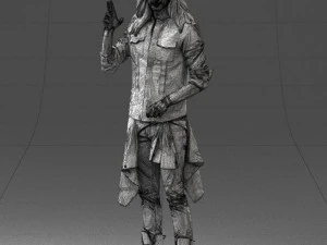 man in pose 0252 3D Model