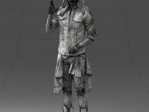 man in pose 0252 3D Model