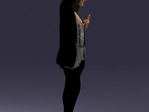 woman in black dress 0253 3d print ready 3D Print Model
